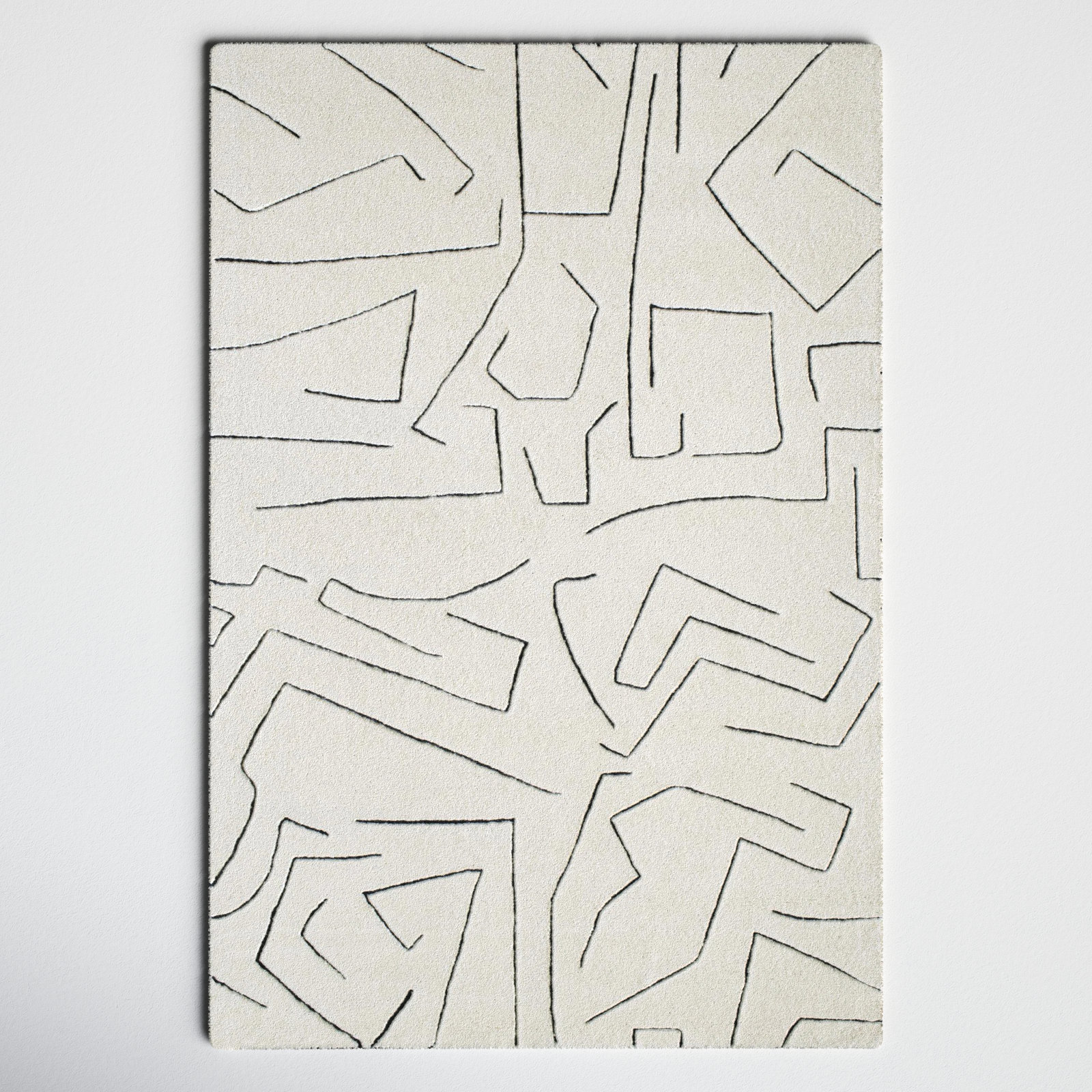 Tandri Hand-Tufted Abstract Rug, Rectangle 2' x 3'
