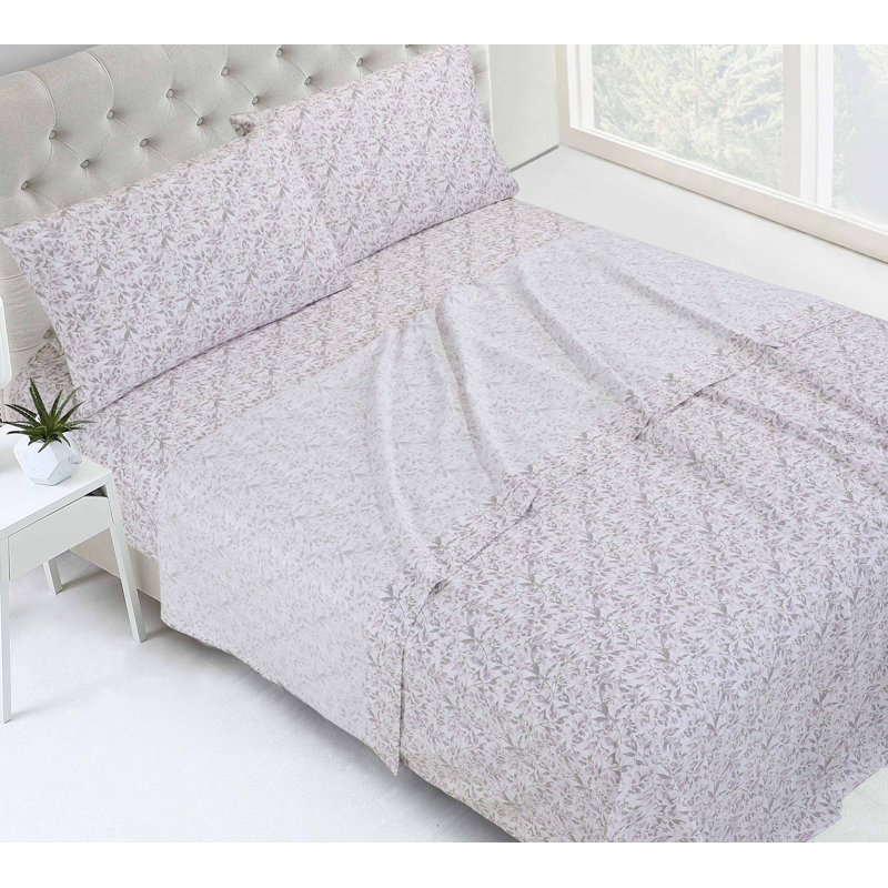 Ensemble de draps en microfibre de haute qualité Swift Home, Ensemble de draps pour grand lit avec 2 taies d'or