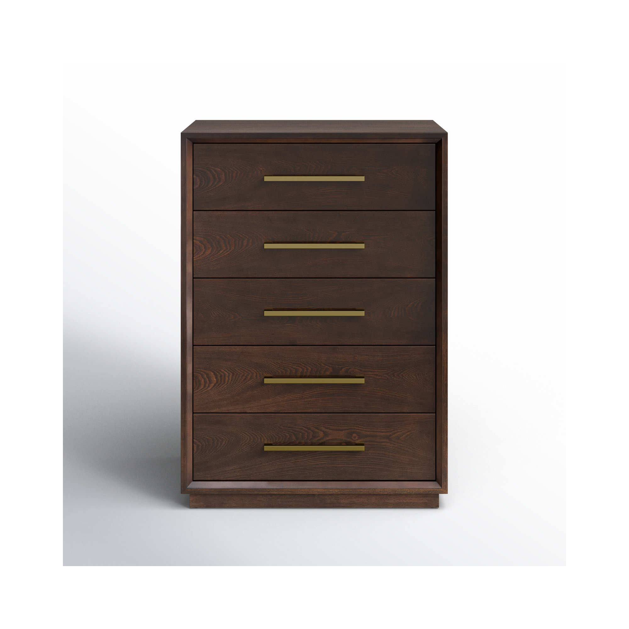 Langley 5 Drawer 35.98" W Chest, Cherry