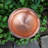 Hammered Solid Copper Birdbath with Tripod Stand