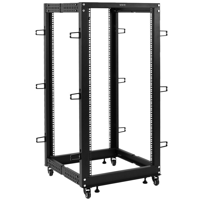 Support de serveur ajustable à cadre ouvert 4 portes VIVO 25U
