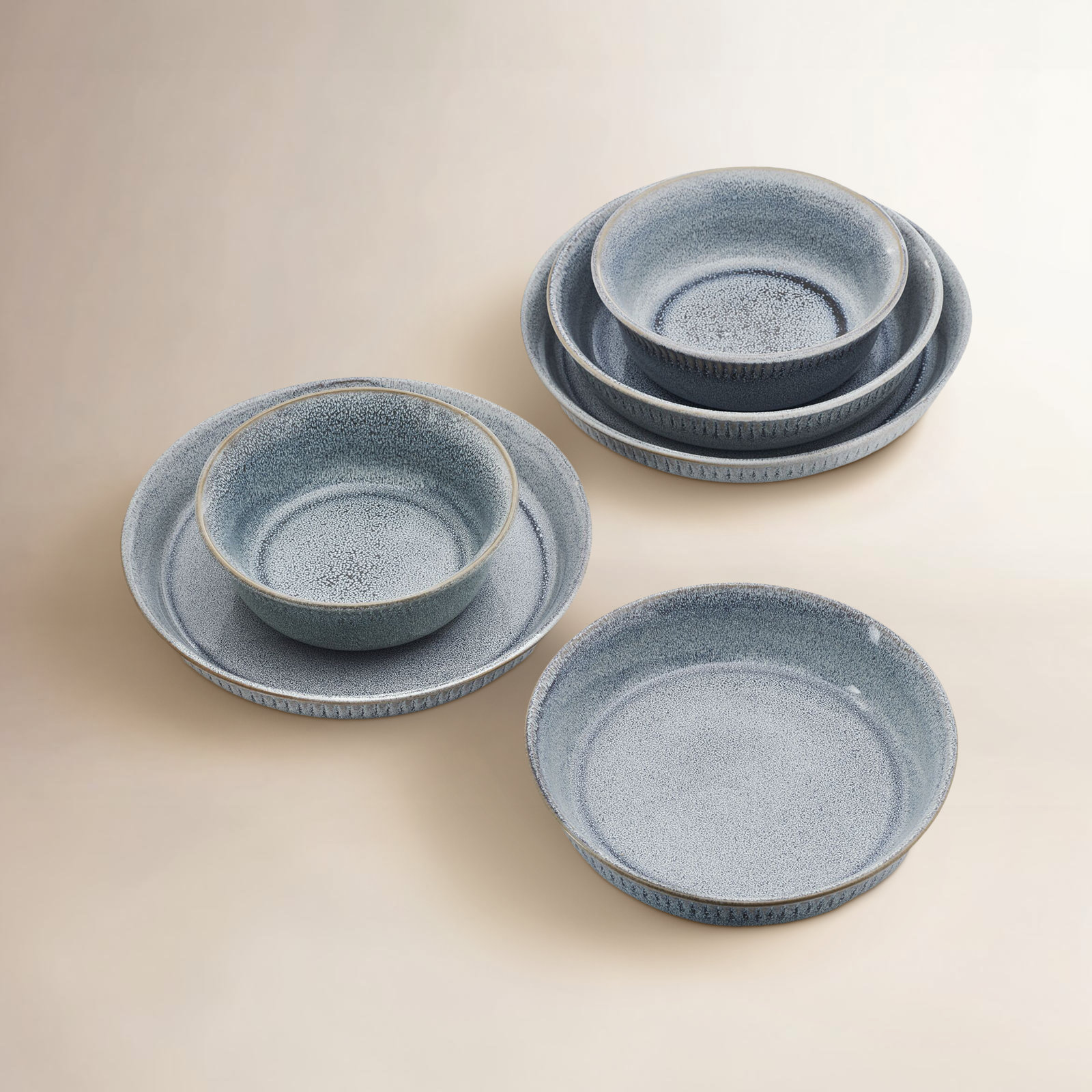 Amara Stoneware Cereal Bowl, Light Gray