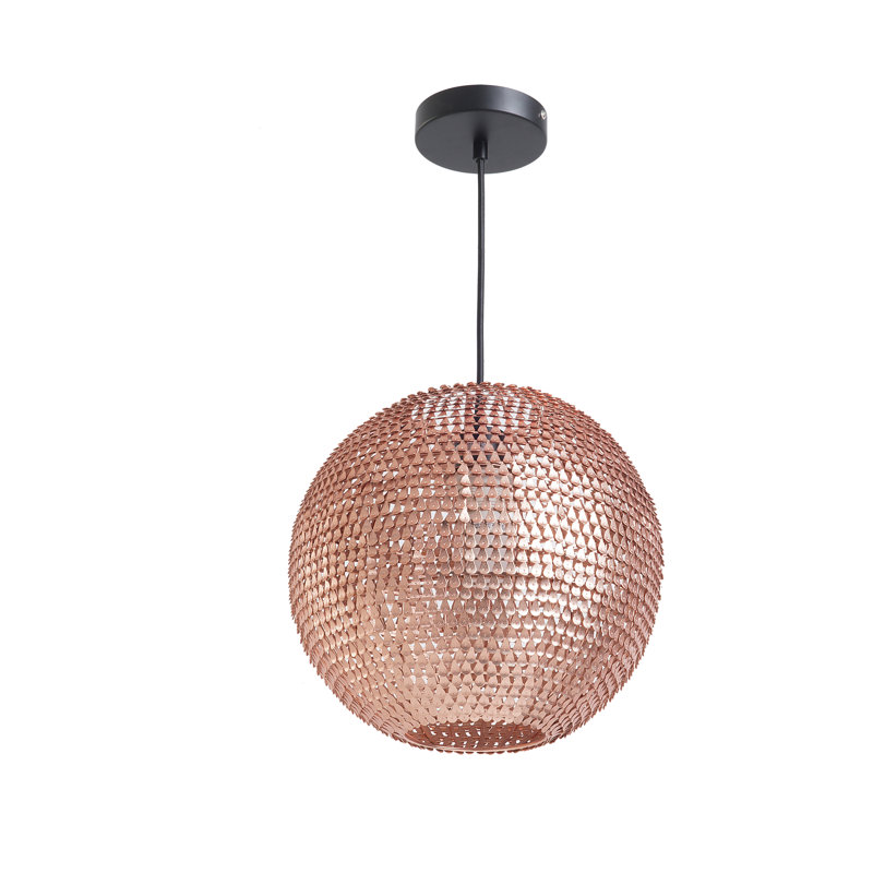 Derek 1 - Light Sphere Pendant, Copper