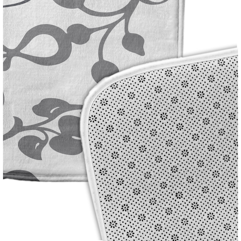 Tapis de bain Louane, l 34 po x L 21 po, Gris