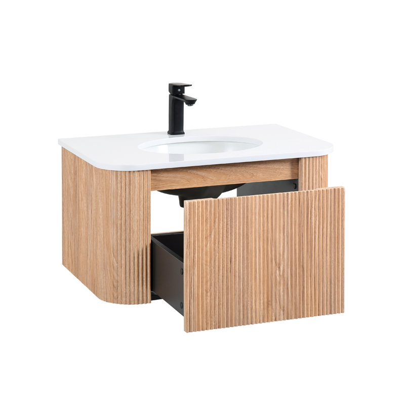 Meuble-lavabo mural flottant 30 po Modern, 30"