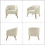 Briggitte Modern Boucle Armchair Set Of 2-128818273