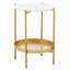 Bicente Glass Top End Table