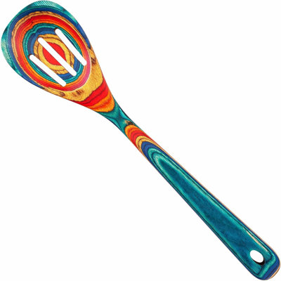 Wooden Slotted Cooking Spoon