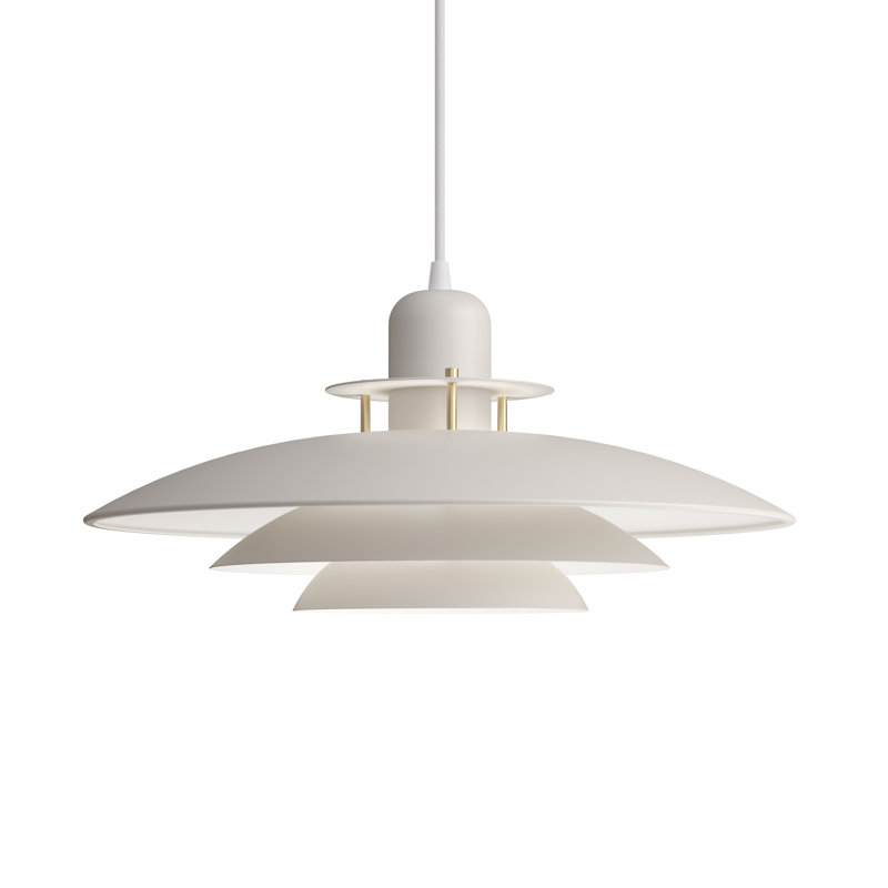 Primus 1 - Light Unique/Statement Pendant, 20cm H x 43cm W x 43cm D, Sand/Brass