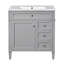 Meuble-lavabo autoportant avec lavabo et miroir 30 po
