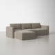Deirdre 4 - Piece Modular Upholstered Reversible Chaise L-Sectional