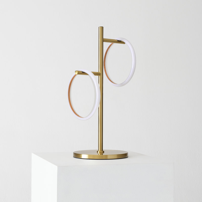21" Gold LED Touch Table Lamp with 3-Way Switch