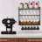 3-Tier Wall-Mounted Mug Holder Rack With Top Shelf