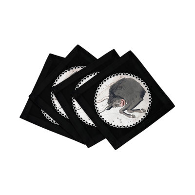 Serviettes de table en satin de coton Zodiac Taurus