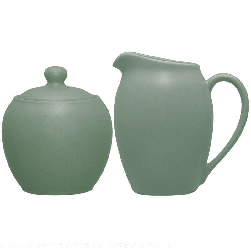 Ensemble sucrier et crémier Noritake Colorwave, Vert