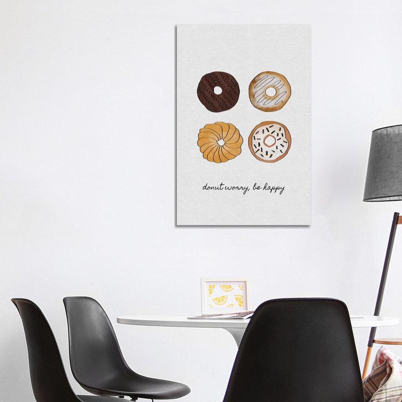Donut Worry by Orara Studio - Wrapped Canvas Gallery-Wrapped Canvas Giclée, 101.6 cm H x 66.04 cm W x 3.175 cm D