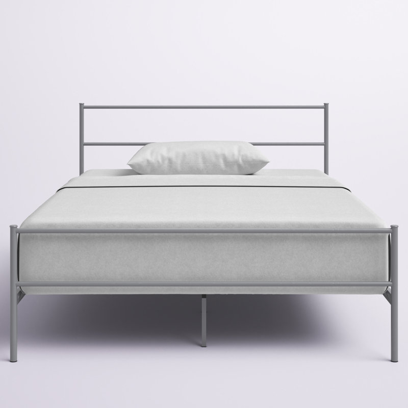 Alina Platform Bed Frame, Gray, Full / Double