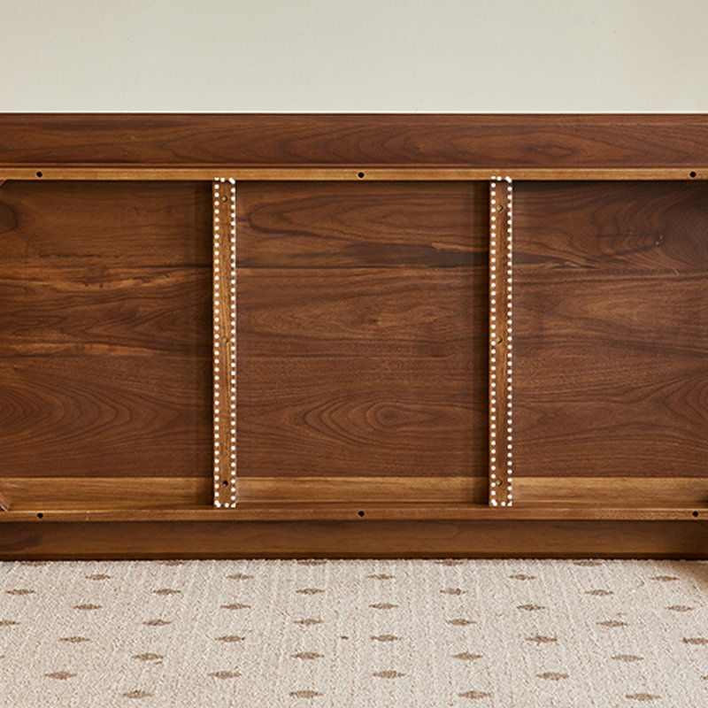 Simple Rectangular Walnut Dining Table, 29.52"H x 70.86"L x 35.43"W