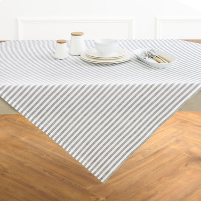 Amalfi Stripe - 100% Pure Linen Tablecloth