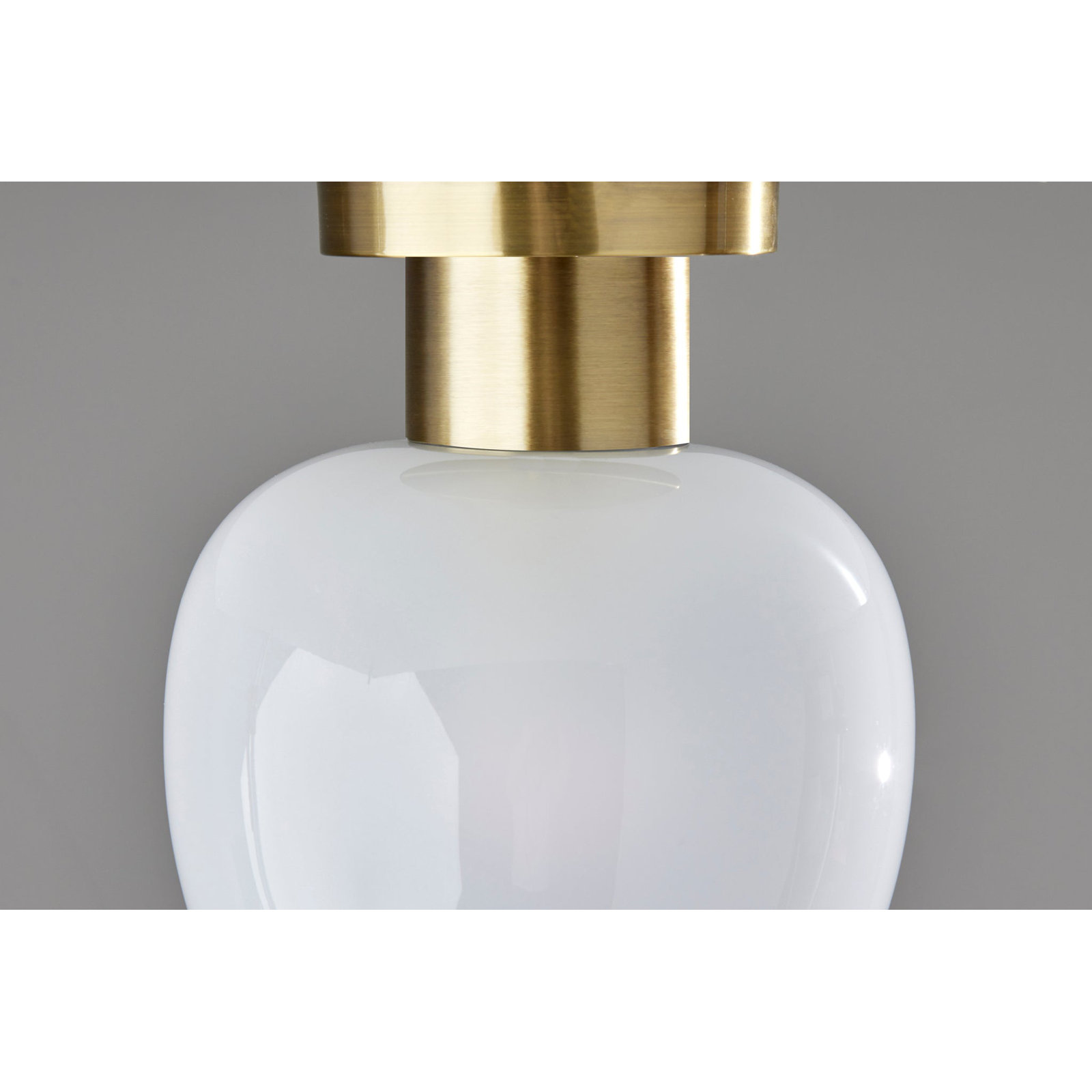 Tuscany Single Light Glass Semi Flush Mount