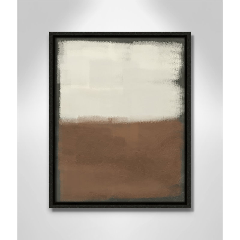 Coronado Alabaster Burst 2 - reproduction sur toile avec cadre flottant, Espresso, H 15,5 po x l 12,5 po x P 2 po