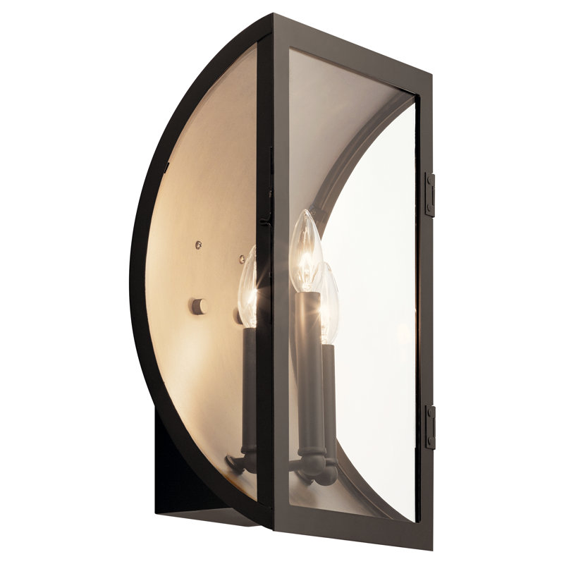 Plafonnier encastré d'extérieur 3 lumières Dreher, Bronze vieilli