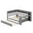 Multifunctional  Daybed Featuring Shelves, Trundle, and Desk-966620999