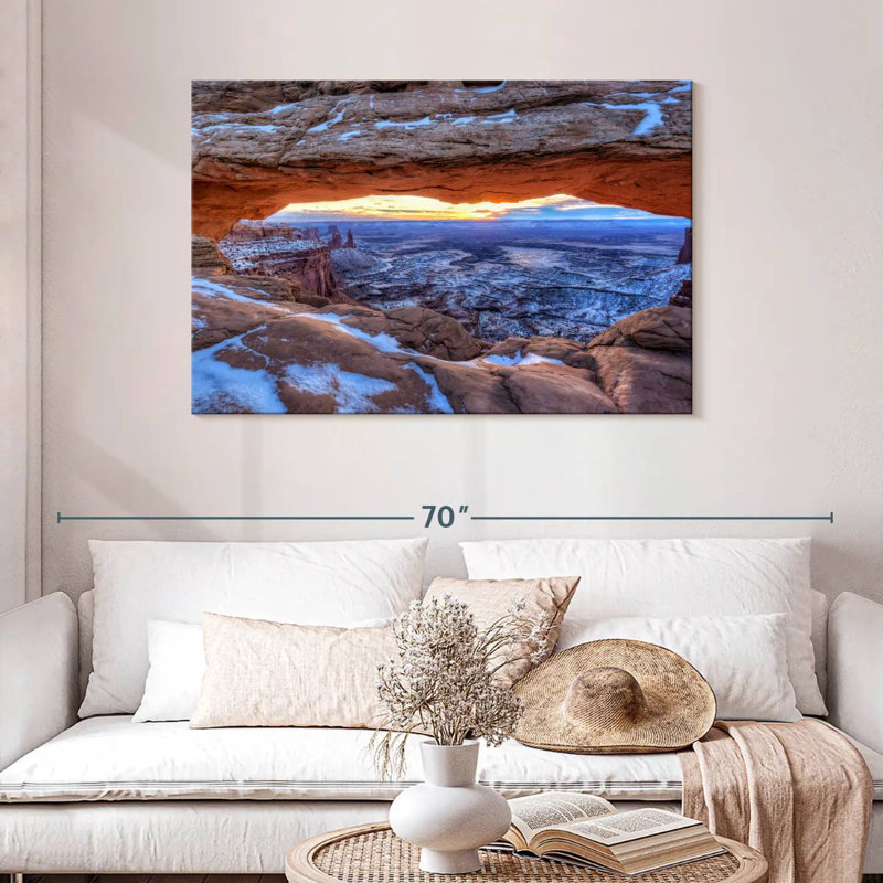 Hiver Alvord à Mesa Arch, H 30 po x l 45 po