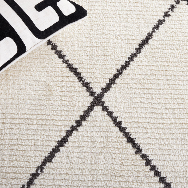 Baar Tassel Performance Abstract Rug, Square 6'7"