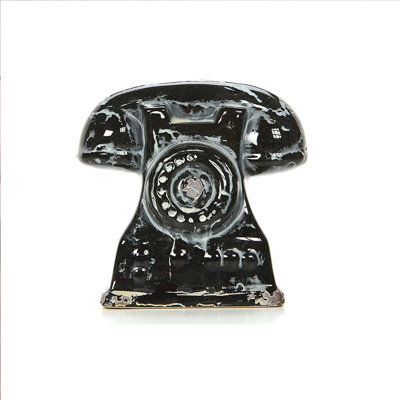 TABLETOP CERAMIC TELEPHONE BLACK TABLETOP CERAMIC TELEPHONE BLACK