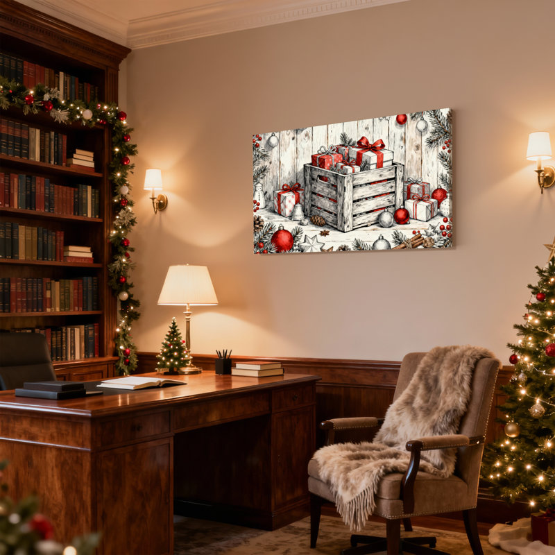 Ensemble de 3 décorations de Noël, H 12 po x l 18 po