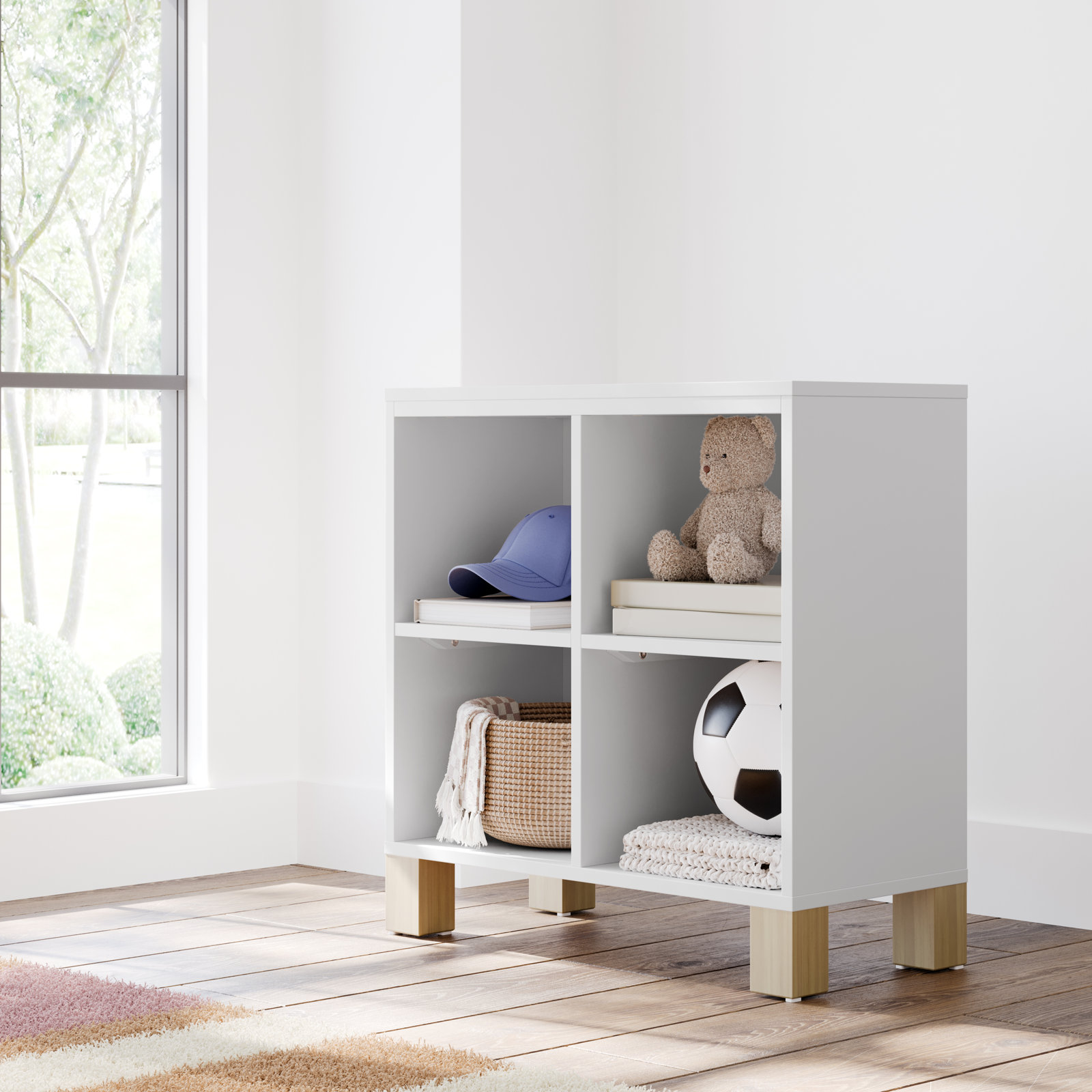 California Cube Organizer Bookcase, White