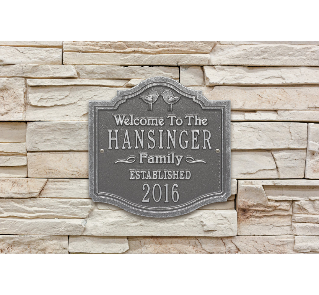 5-Line Wall Address Plaque Whitehall Products 