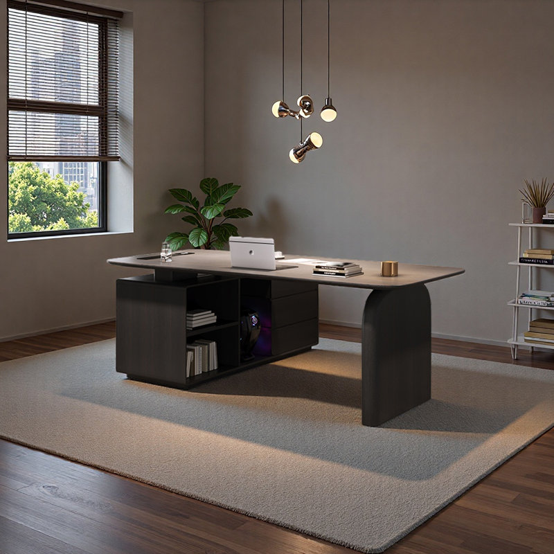 Bureau unique avec surface de travail spacieuse, H 29,53 po x l 55,12 po x P 47,24 po