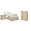 Lennox Light Elm Queen 4-piece Bedroom Set