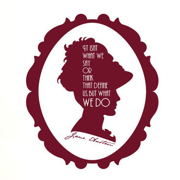 Jane Austen Wall Sticker
