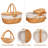 Wicker Picnic Basket with Removable Liner