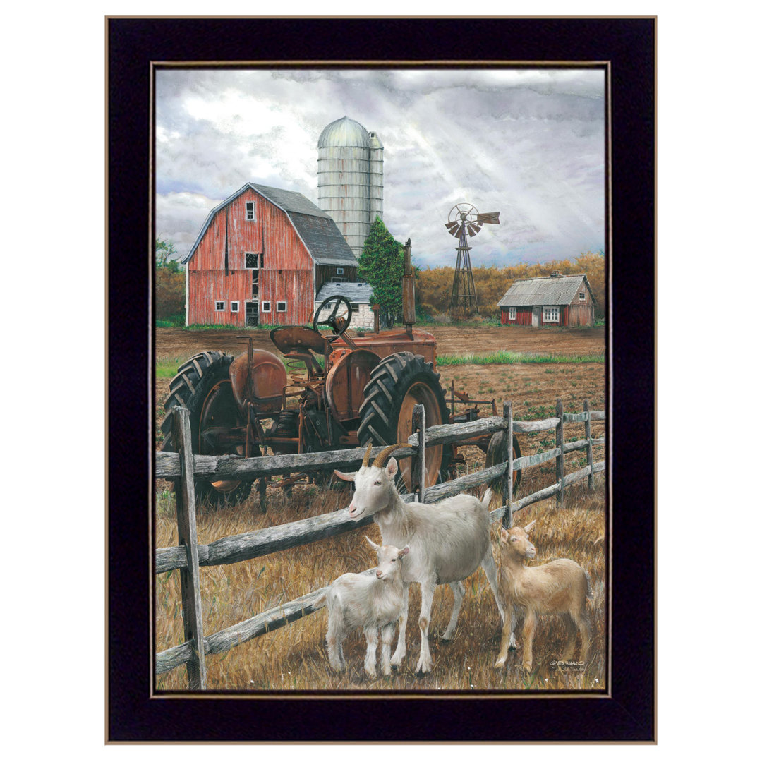 The Old Tractor Framed Wall Art for Living Room, Home Wall Décor By Ed Wargo August Grove® Frame 