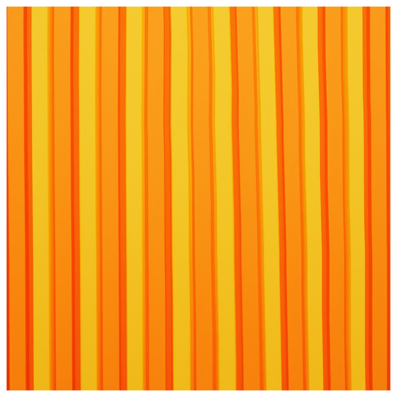 Coussins décoratifs orange à rayures jaunes, 14 X 14 pouces