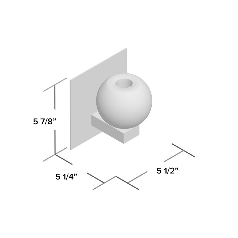 Applique pour salle de bain 1 lumières Dayna, Bulle, Nickel satiné, Halogène