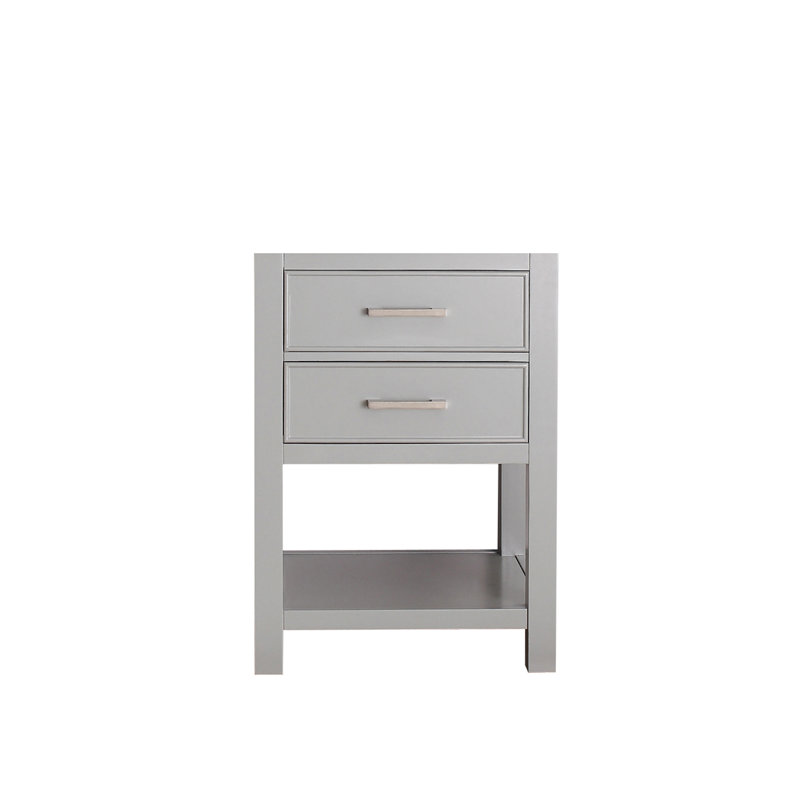 Brooks 24'' W Single Bathroom Vanity Base, Chilled Gray
