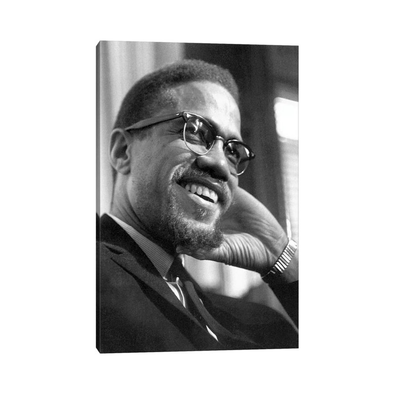 Malcolm X (1925-1965) - Wrapped Canvas Print, 30.48cm H x 20.32cm W x 1.91cm D