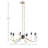 6-Light Metal Chandelier