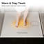 Shower Tray 90x80 cm, White Acrylic Stone Effect Base – Anti-Slip & Warm-Touch Surface