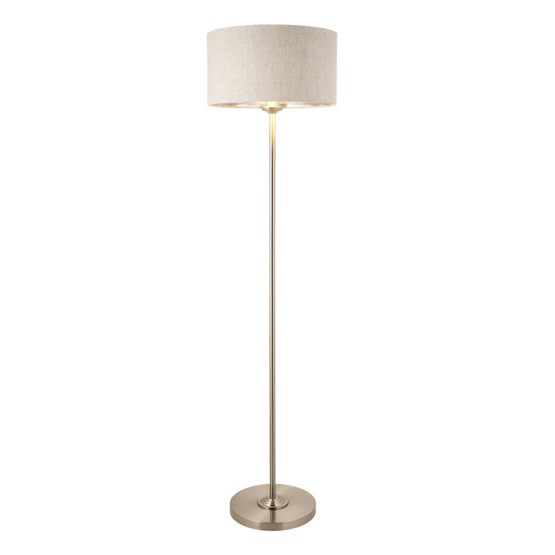 Landover 1-Light Floor Lamp, Sliver, Brushed Chrome