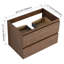 Meuble-lavabo brun en chêne 30 po - avec une apparence élégante et des glissières à extension de couleur spacieuses-1190654380