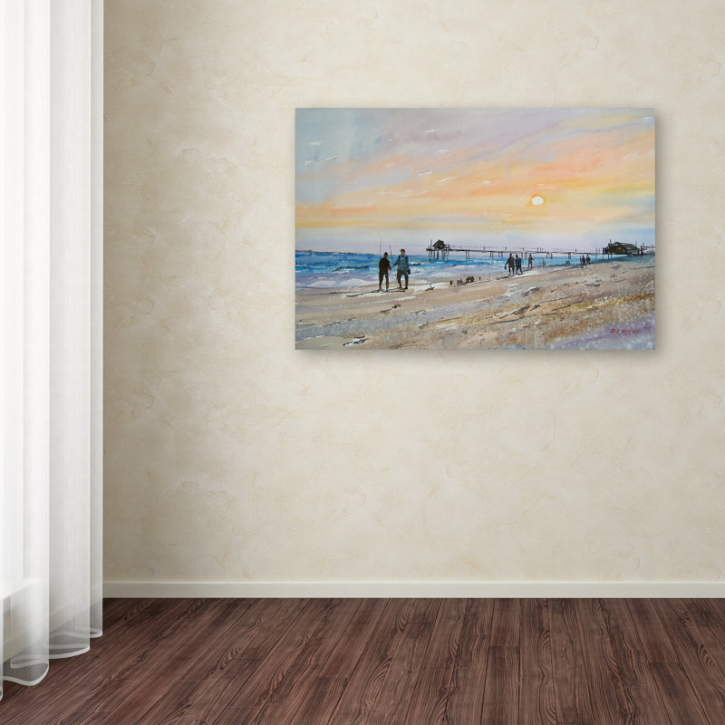 Large Multicolor Canvas Art of Florida Sunset