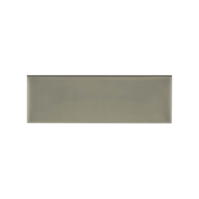 Grace 12 in. L x 4 in. W Ceramic Bullnose Tile Trim, Ecru