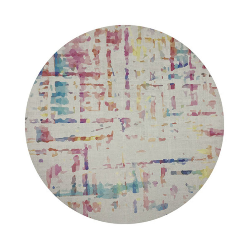 Coco Pebble 16" Vinyl Placemat, Cream