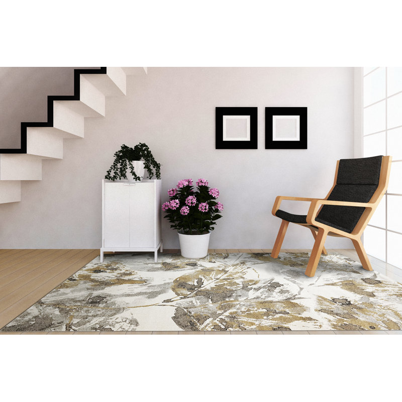 Linney Floral Indoor Rug, Rectangle 7'10" x 11'2"